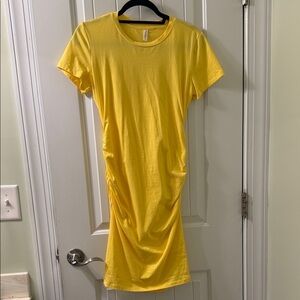 Sunny Yellow Midi Dress